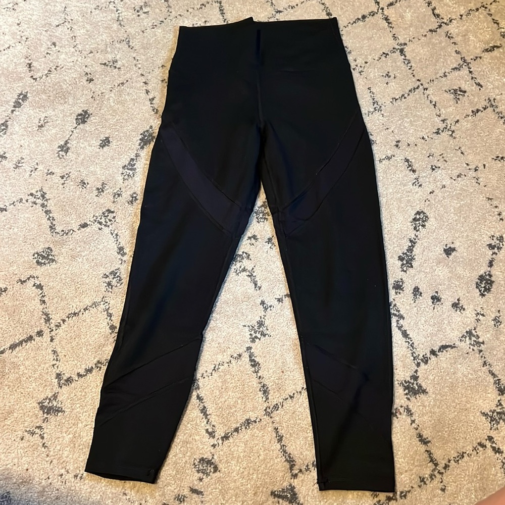 Aerie cropped leggings with mesh detail